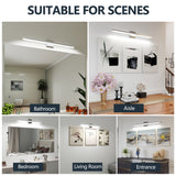 Modern LED Vanity Lights For Bathroom 32IN 16W Daylight White Chrome Light Fixtures Bathroom Lights Over Mirror Vanity Lighting Fixtures Vanity Light