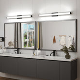Black Modern Bathroom Light Fixtures Over Mirror 41 Inch LED Vanity Lights Bar For Bath