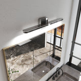 Modern Bathroom Light Fixtures Dimmable LED Vanity Lights Chrome Lamps For Bathover Mirror 24 Inch Vanity Sconces Indoor 12W Bar Lighting For Bathrooms Restroom Bedroom 6000K Wall Light For Bathroom