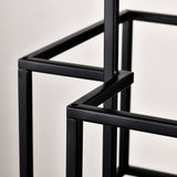 4-Light Metal Lantern Tiered Pendant Hanging Light Fixtures, Industrial Farmhouse Adjustable Height Chandeliers For Dining Room Hallway Foyer Entryway--Matte Black & Gold