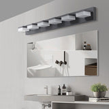 Modern 6 Lights Black LED Makeup Mirror Fixtures For Bathroom And Vanity Unavailable Platforms- Temu